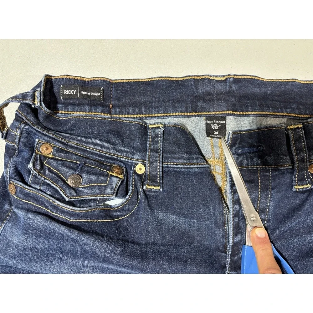 TRUE RELIGION MEN RICKY RELAXED‎ STRAIGHT SIZE 34
